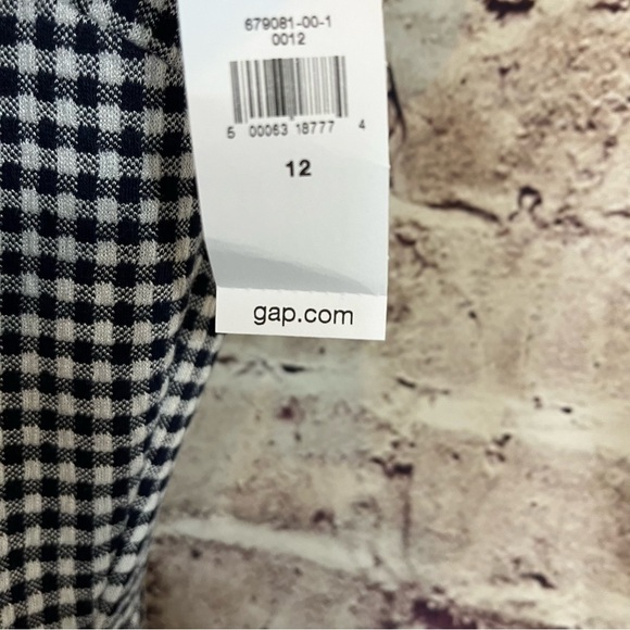 GAP Blue Gingham Print Short Sleeve Dress - Picture 10 of 10